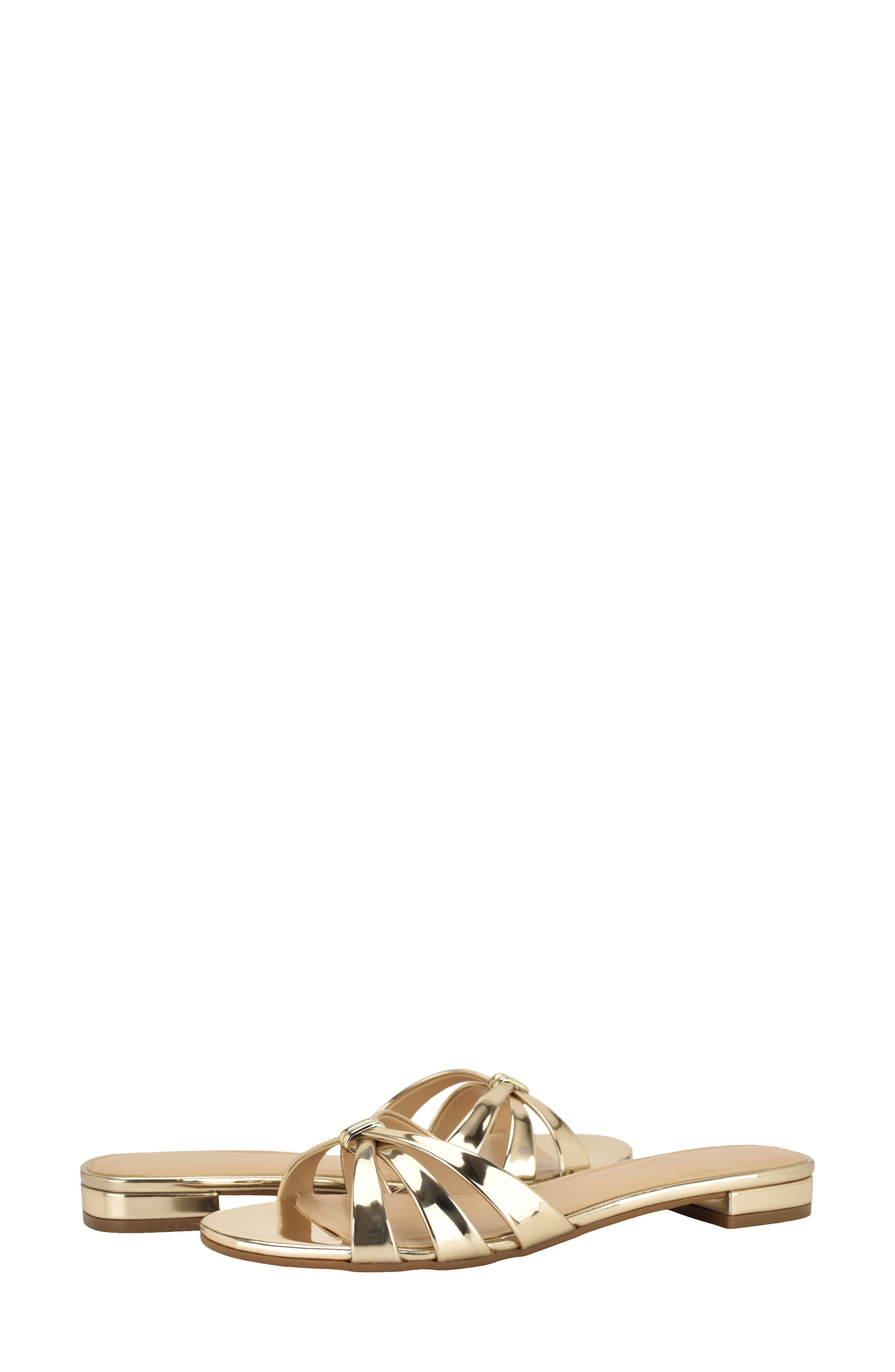 Petula Slide Sandal, Alternate, color, GOLD