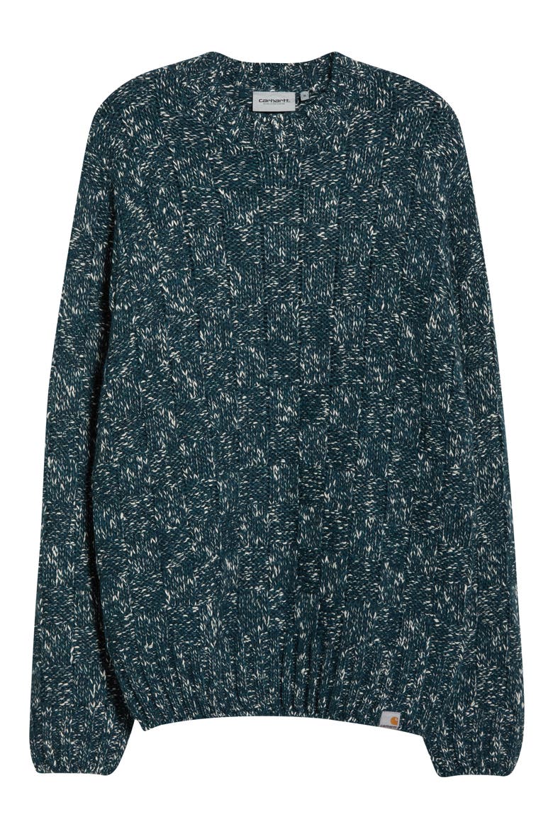 Kyloe Sweater, Alternate, color, DEEP LAGOON HEATHER