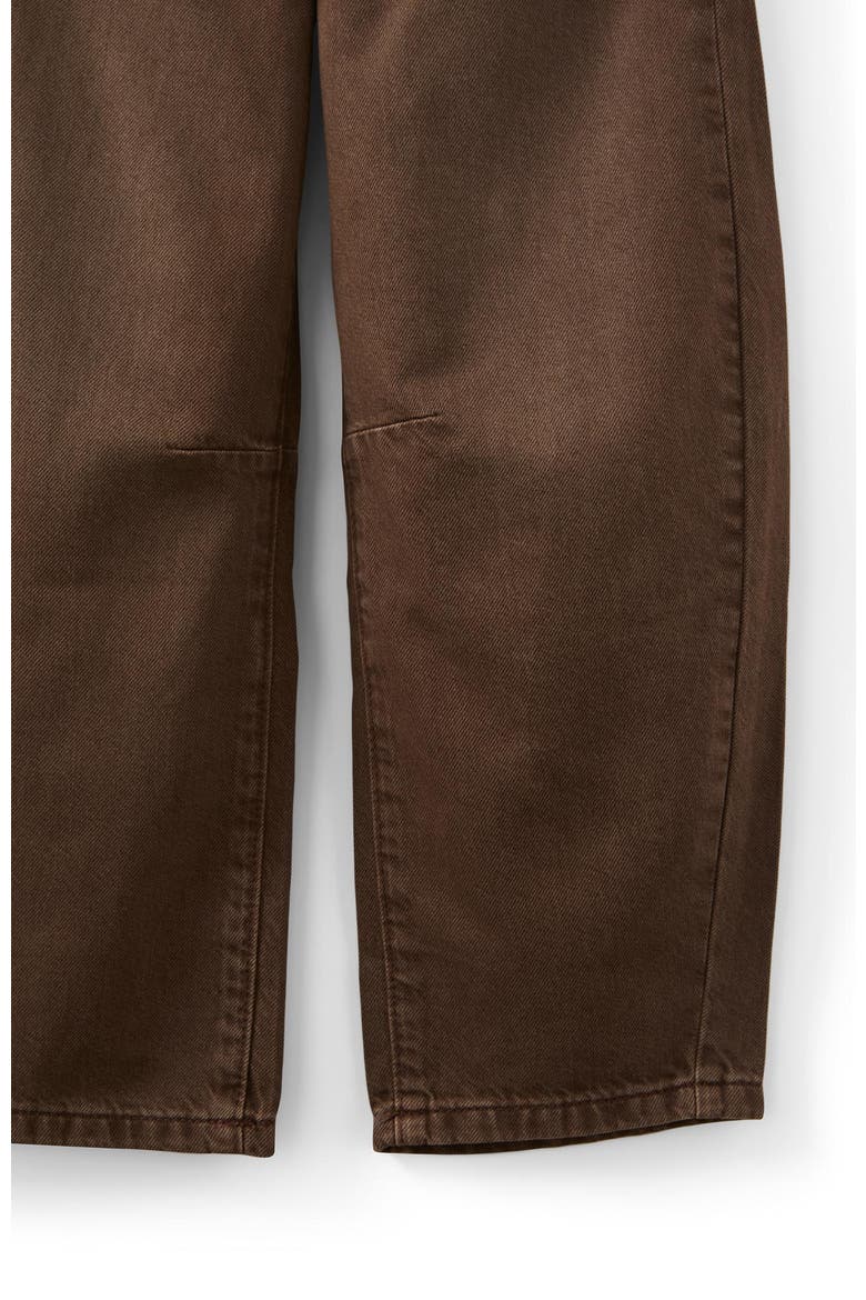 Kid's Unisex Barrel Leg Denim Jean, Alternate, color, Hamilton Brown