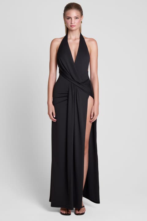 Palermo Plunge Drape Maxi Dress