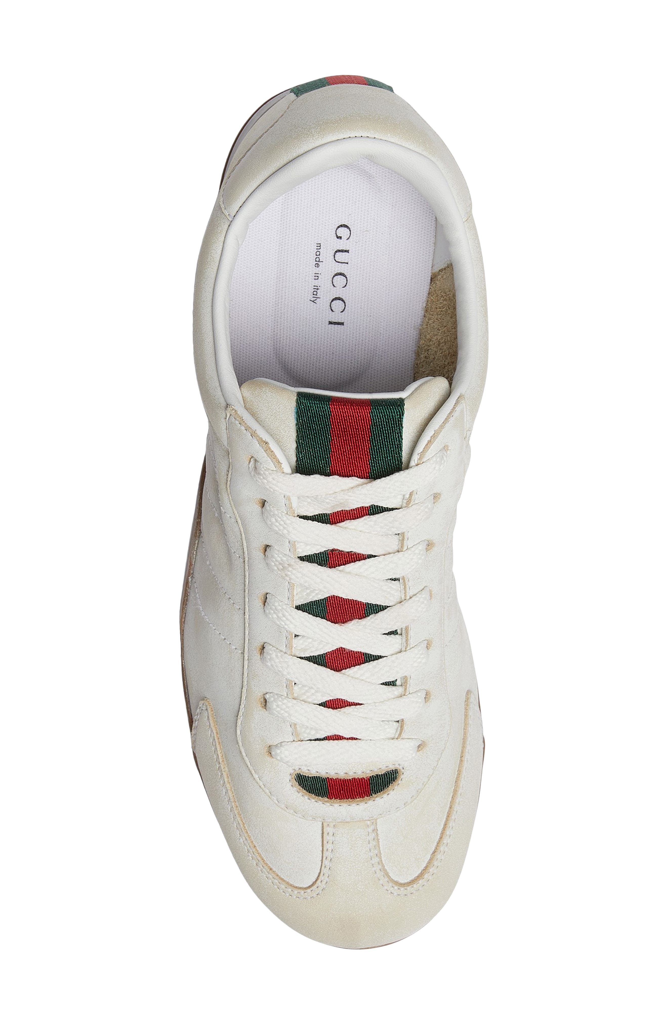 Gucci Elan Low Top Sneaker, Alternate, color, White