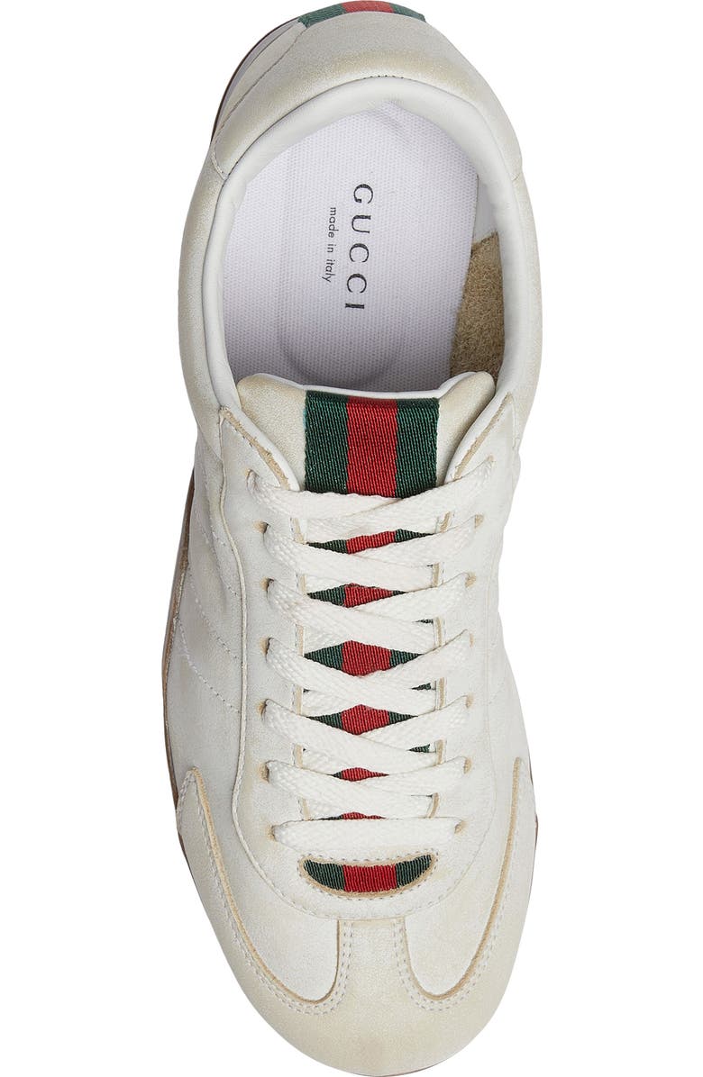 Gucci Elan Low Top Sneaker, Alternate, color, White