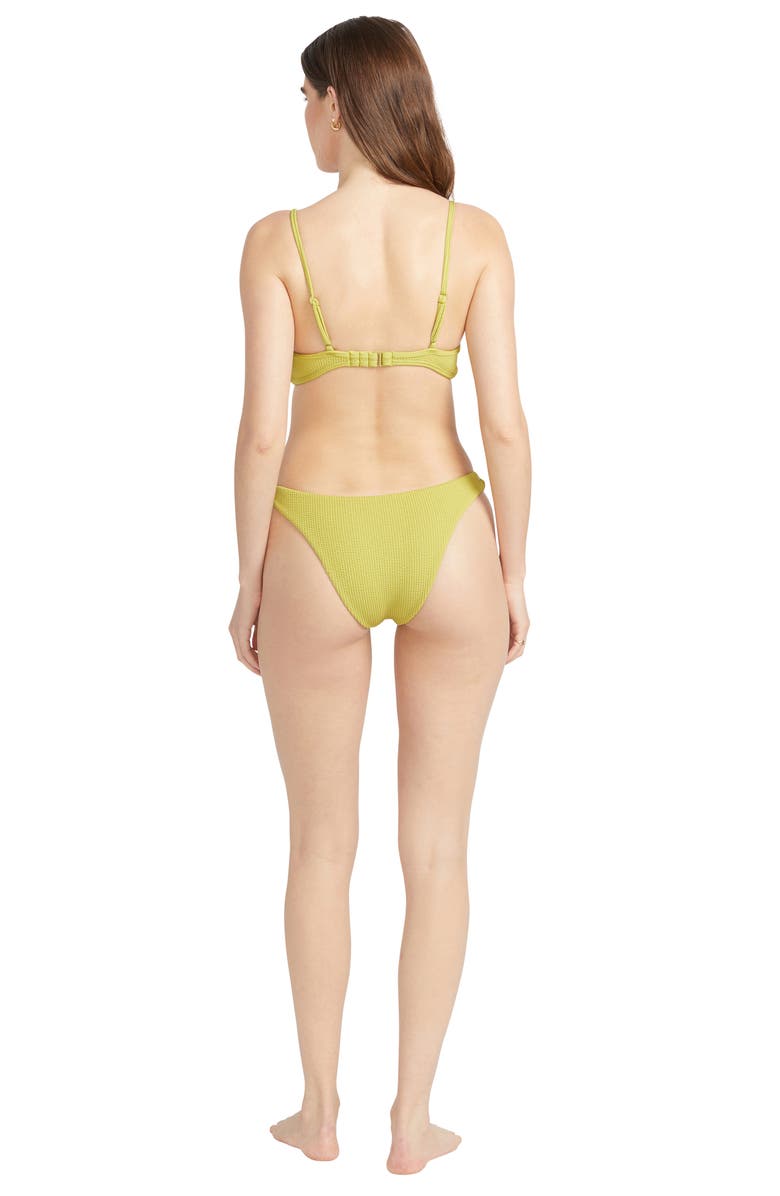 Volcom So Current Rib V-Cut Bikini Bottoms, Alternate, color, 