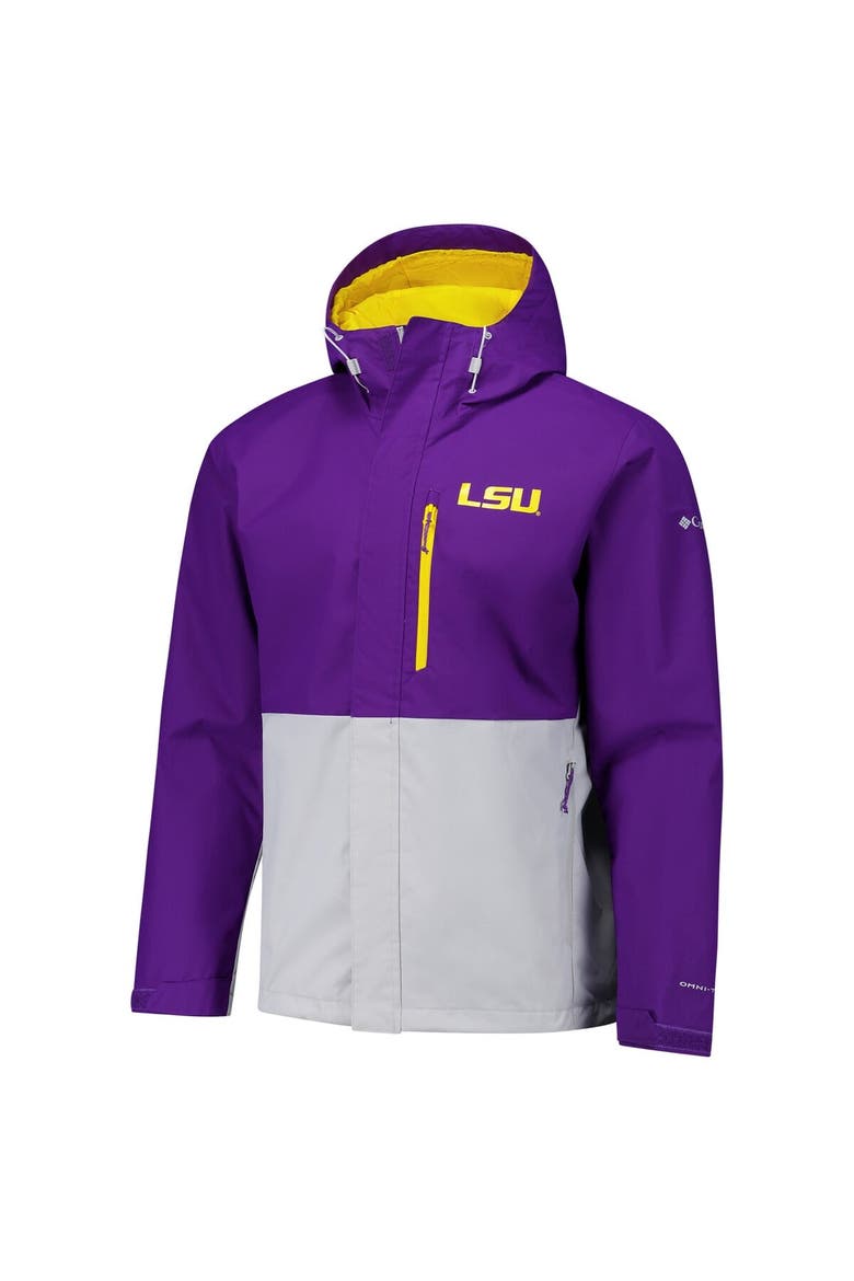 Men's Columbia  Purple LSU Tigers Field Bound Omni-Tech™ Full-Zip Jacket, Alternate, color, Purple