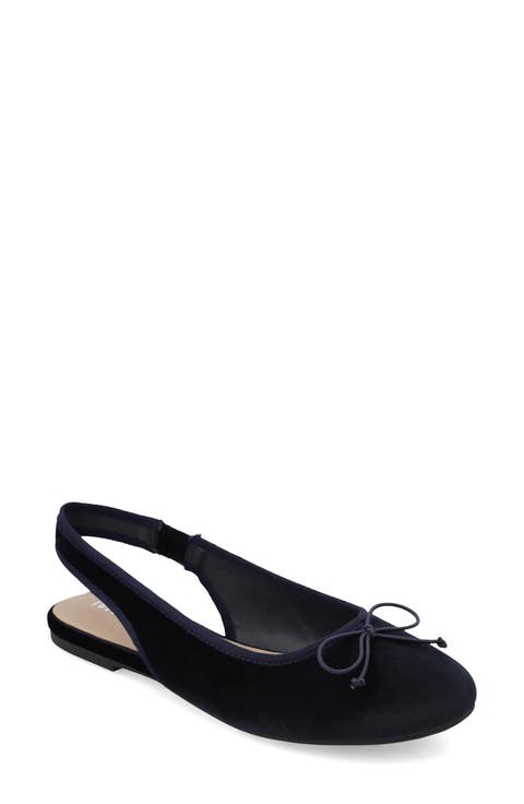 Alie Velvet Slingback Flat