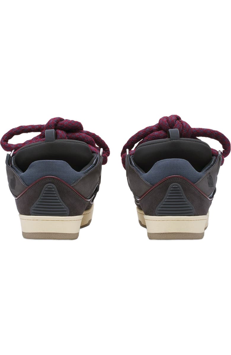 Lanvin Curb Sneakers In Leather With Snake Laces For Men, Alternate, color,