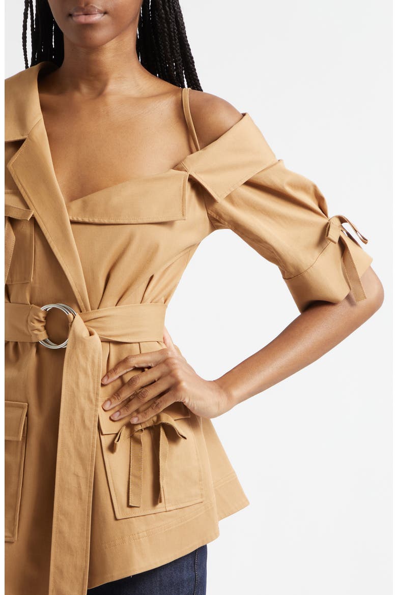 Saige Twill Katie Blazer, Alternate, color, SANDALWOOD