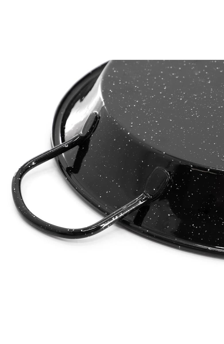 OSTER Castillo 15 Inch Enameled Steel Paella Pan, Alternate, color, Black
