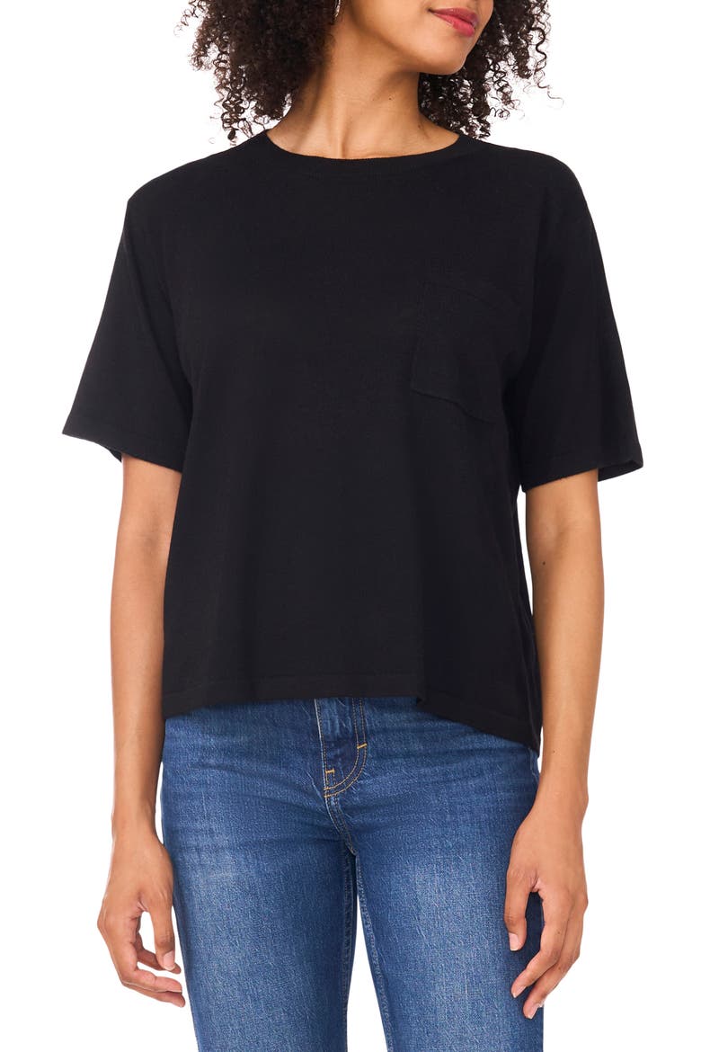 Pocket T-Shirt, Main, color, RICH BLACK
