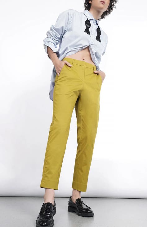 Yellow plus size fashion jeans