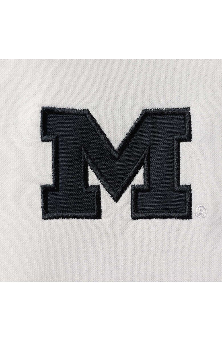 COLOSSEUM Men's Colosseum White Michigan Wolverines Tortugas Logo Quarter-Zip Jacket, Alternate, color, 