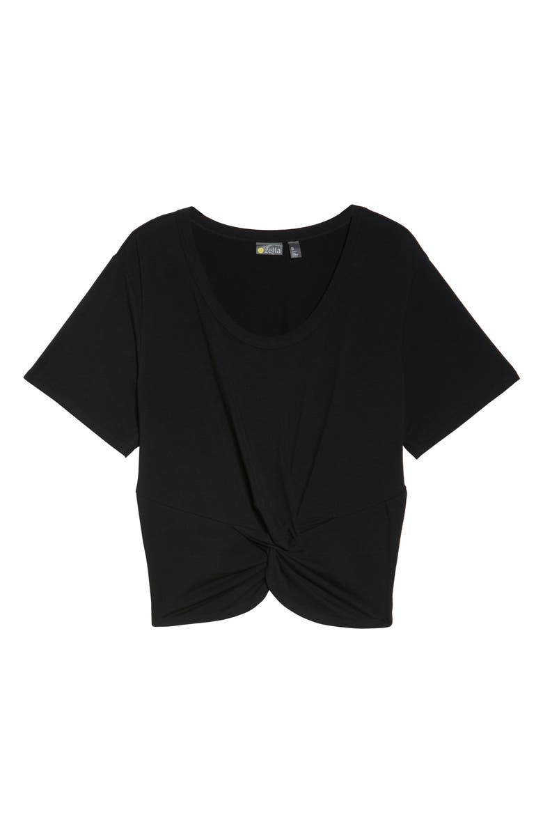 Zella Knotty Crop Tee, Alternate, color, 