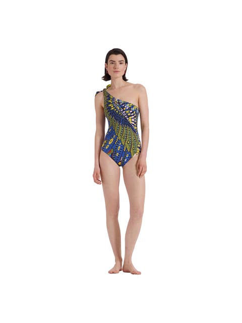 【LA DOUBLEJ】hazzard wrap-effect プリント swimsuit LA DOUBLEJ Hazzard wrap-effect printed swimsuit | NET-A-PORTER