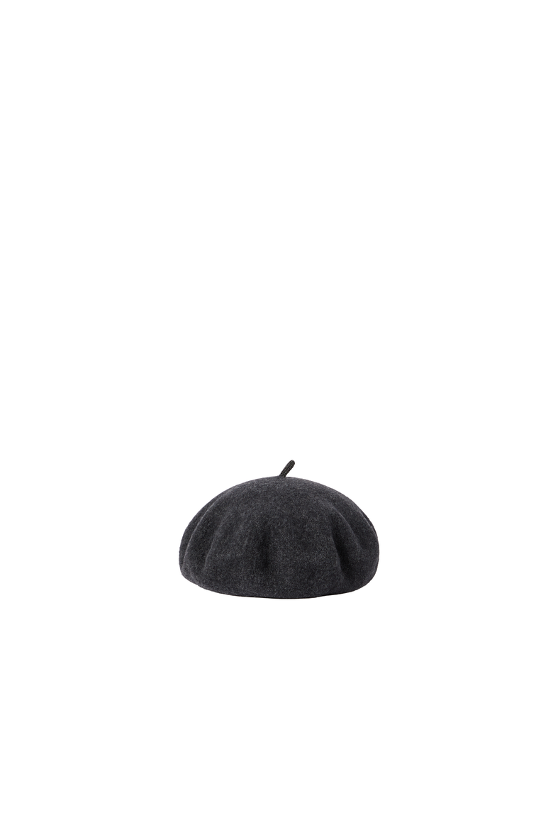 Wool beret, Alternate, color, Lignite