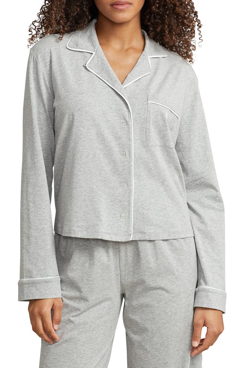 Polo Ralph Lauren Jersey Pajamas, Alternate, color, Heather Grey