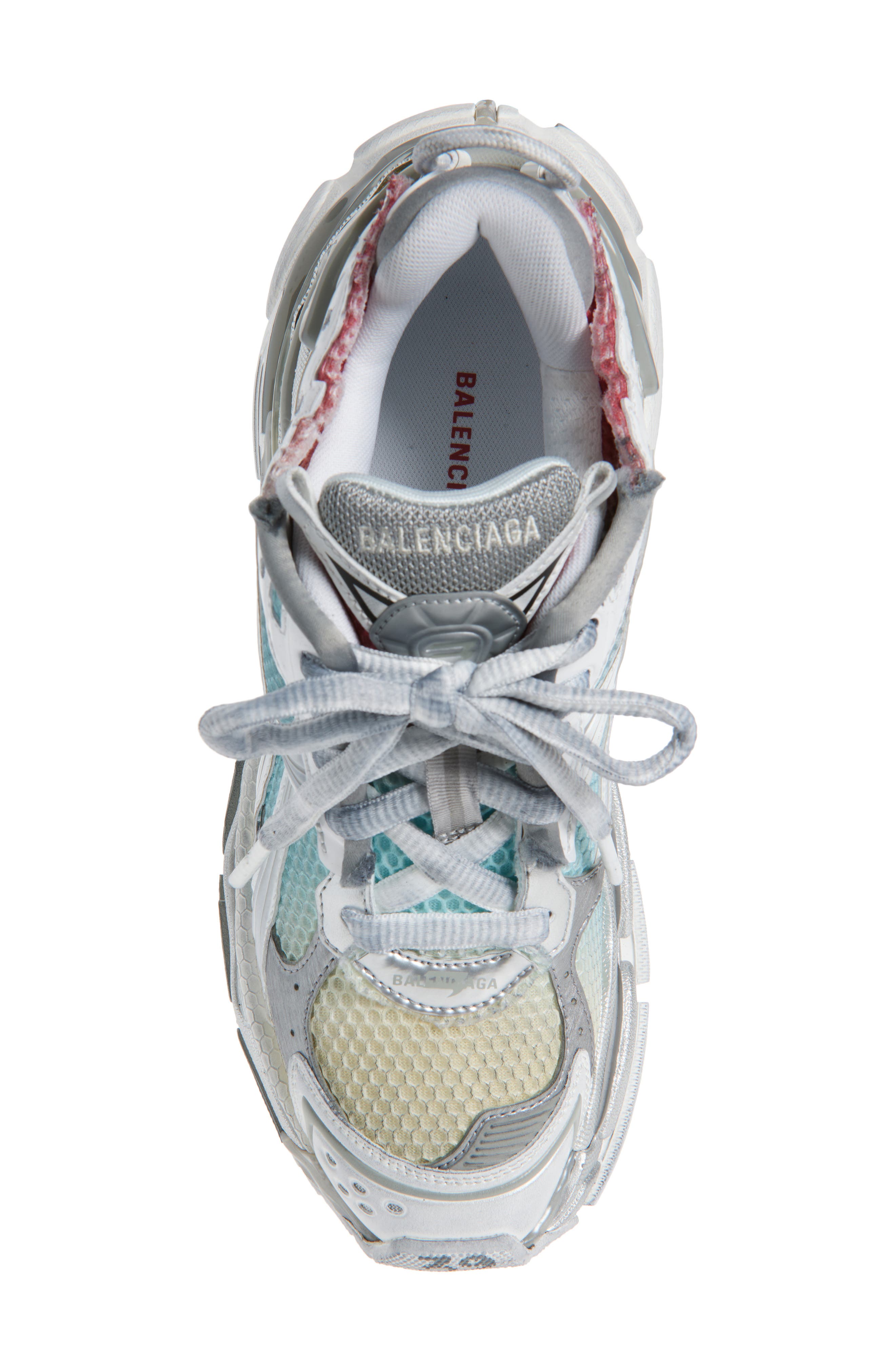 Balenciaga Runner Sneaker, Alternate, color, White/ Grey/ Blue/ Red/ Beige