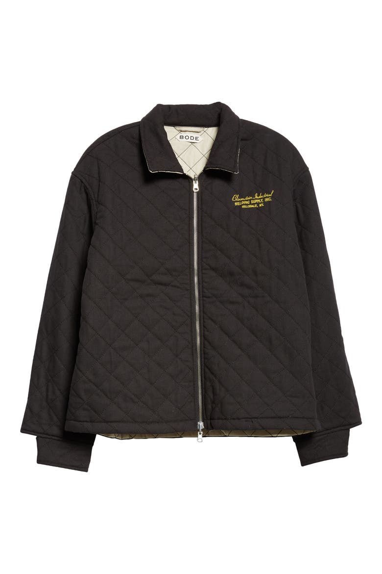 Bloomstein Quilted Reversible Jacket, Alternate, color, BLACK YELLOW