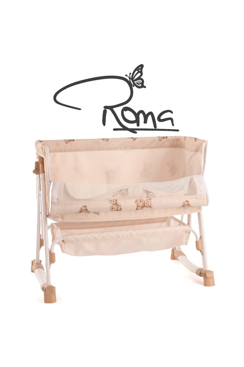 Teddy Doll Bedside Crib, Roleplay Toy, Kids 3+, Alternate, color, Beige