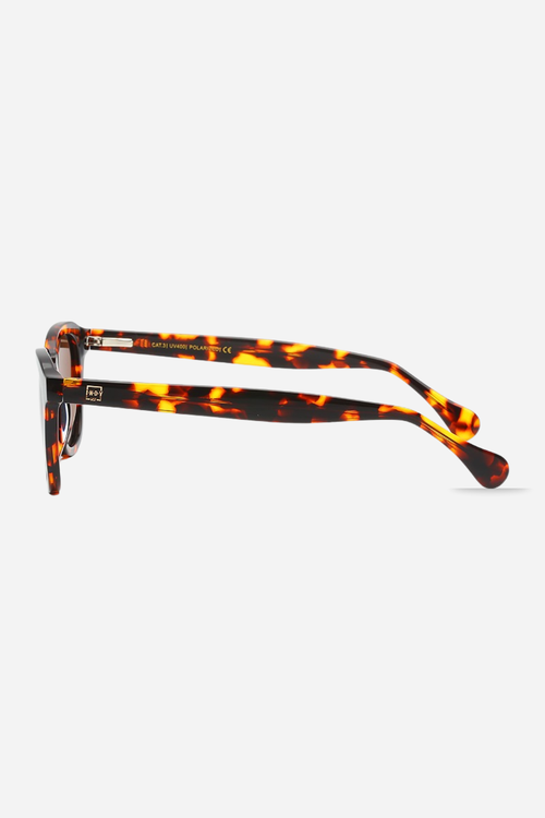 Indy Jb Round Polarized Sunglasses In Orange