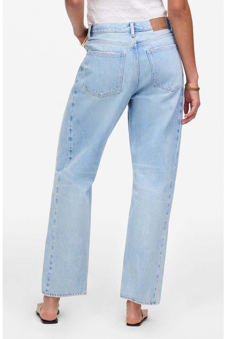 Pieced Barrel Leg Jeans, Alternate, color, FOSTER WASH