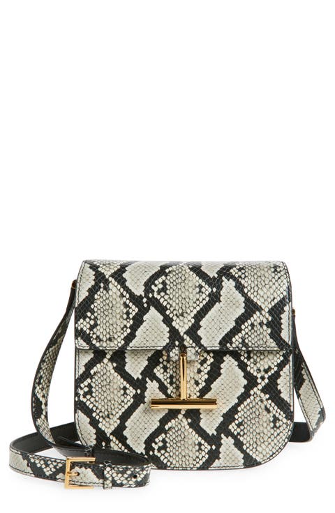 Mini Tara Python Embossed Leather Crossbody Bag