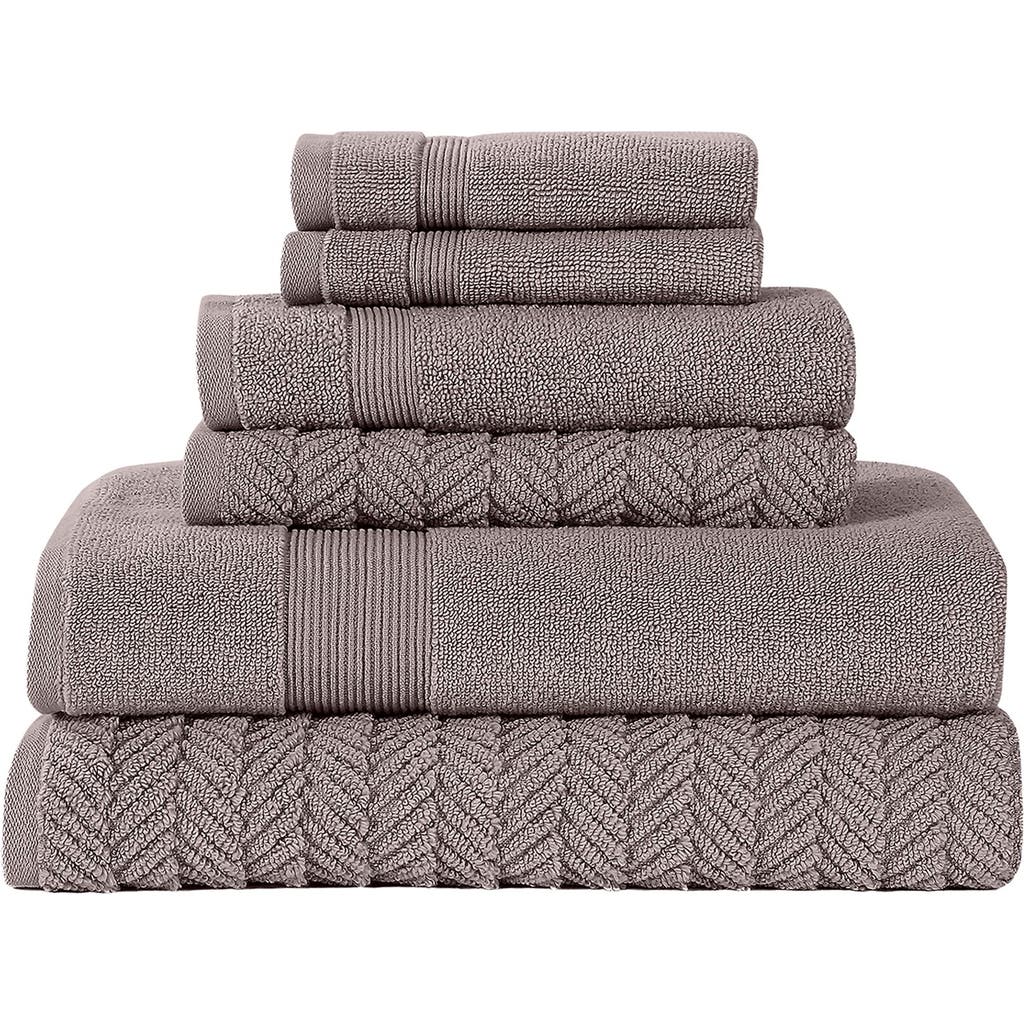 Modern Threads Otis 6-piece Towel Set In Brown