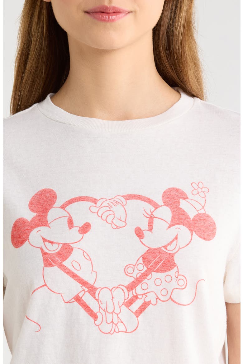 Classic Disney Mickey & Minnie Heart Hands Graphic T-Shirt, Alternate, color, VINTAGE WHITE