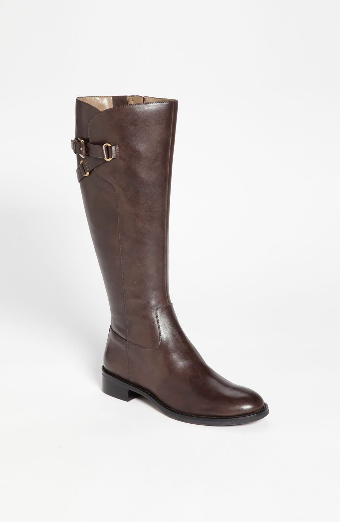 'Hobart Tall Strap' Boot, Main, color, ESPRESSO