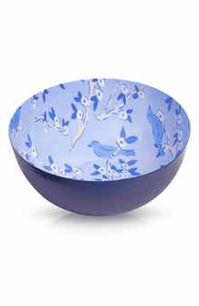 Indigo Orchard Statement Bowl