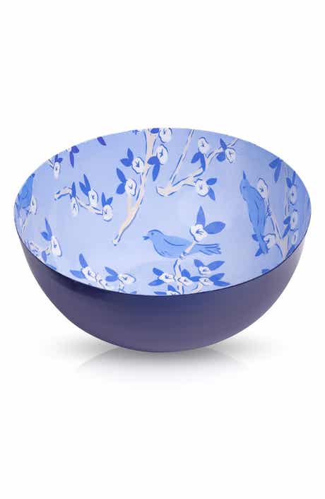 Indigo Orchard Statement Bowl