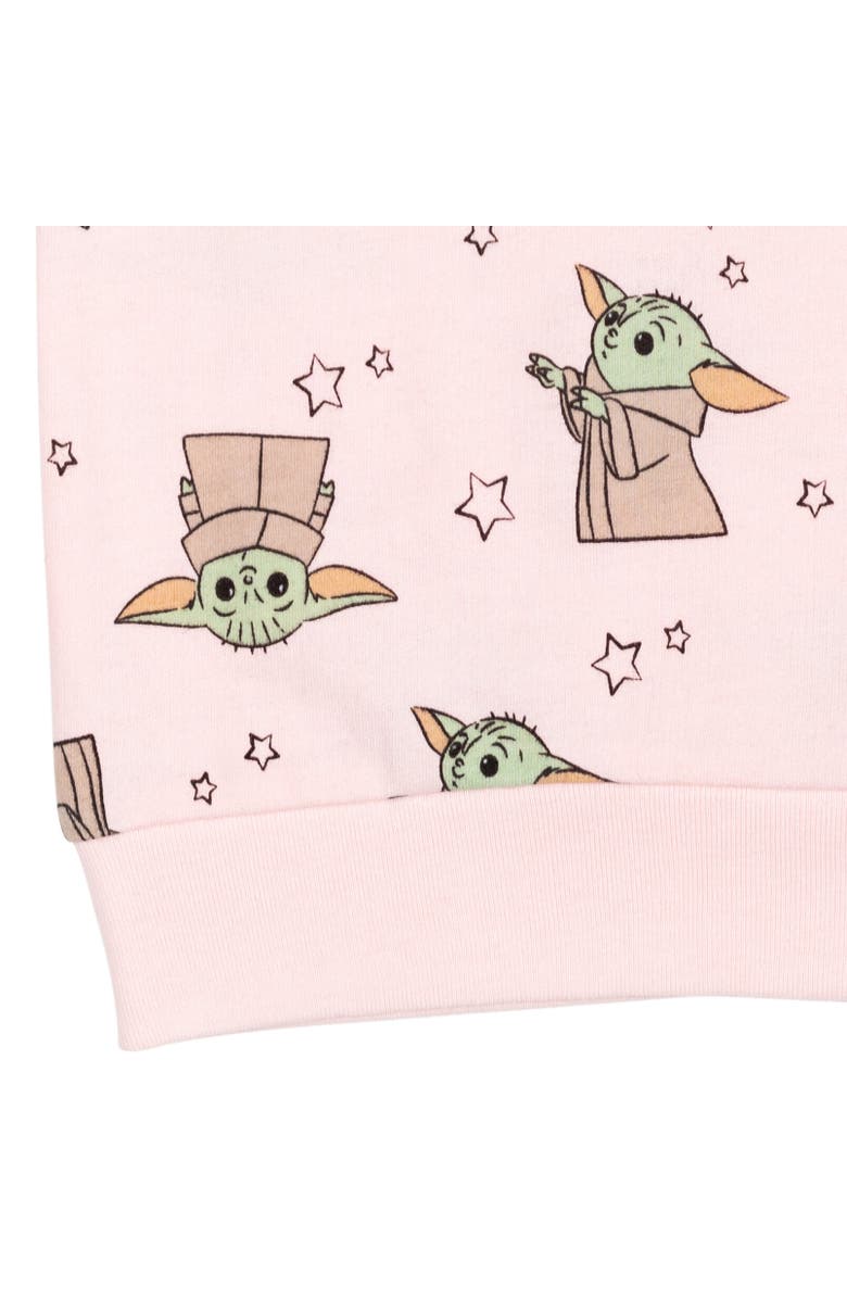 Star Wars Pullover Sweatshirt, Alternate, color, Baby Yoda Pink Pink