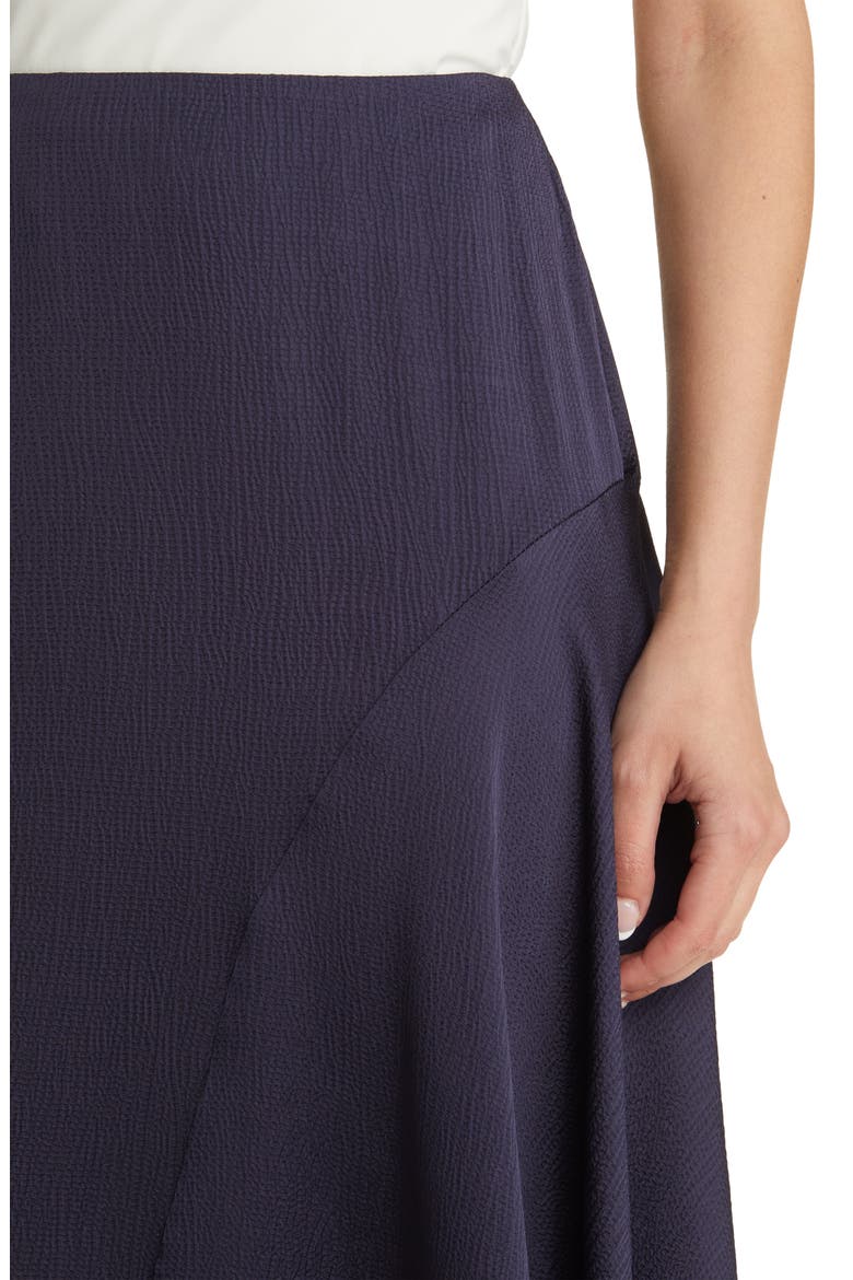 Francic Waterfall Satin Skirt, Alternate, color, NAVY