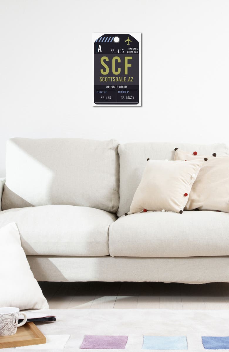 Oliver Gal Scottsdale Luggage Tag Wall Art, Alternate, color,