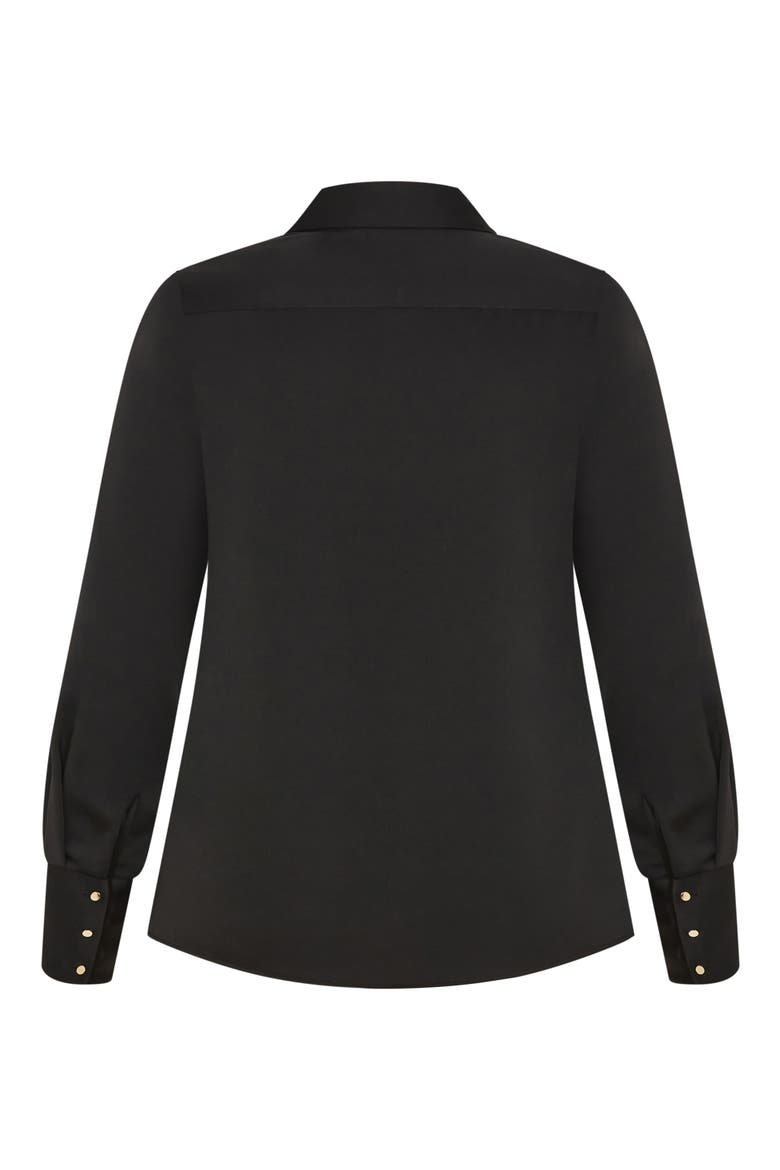 Amoura Button-Up Shirt, Alternate, color, BLACK
