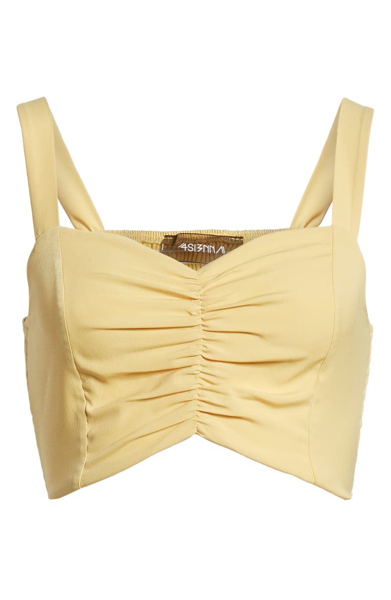 4SI3NNA Ruched Crop Top, Alternate, color,