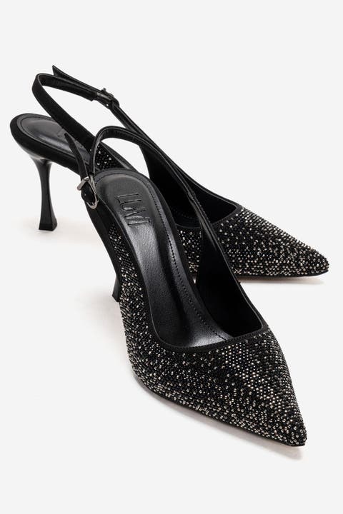 Johanna Slingback Embellished Stiletto Pump (Women)