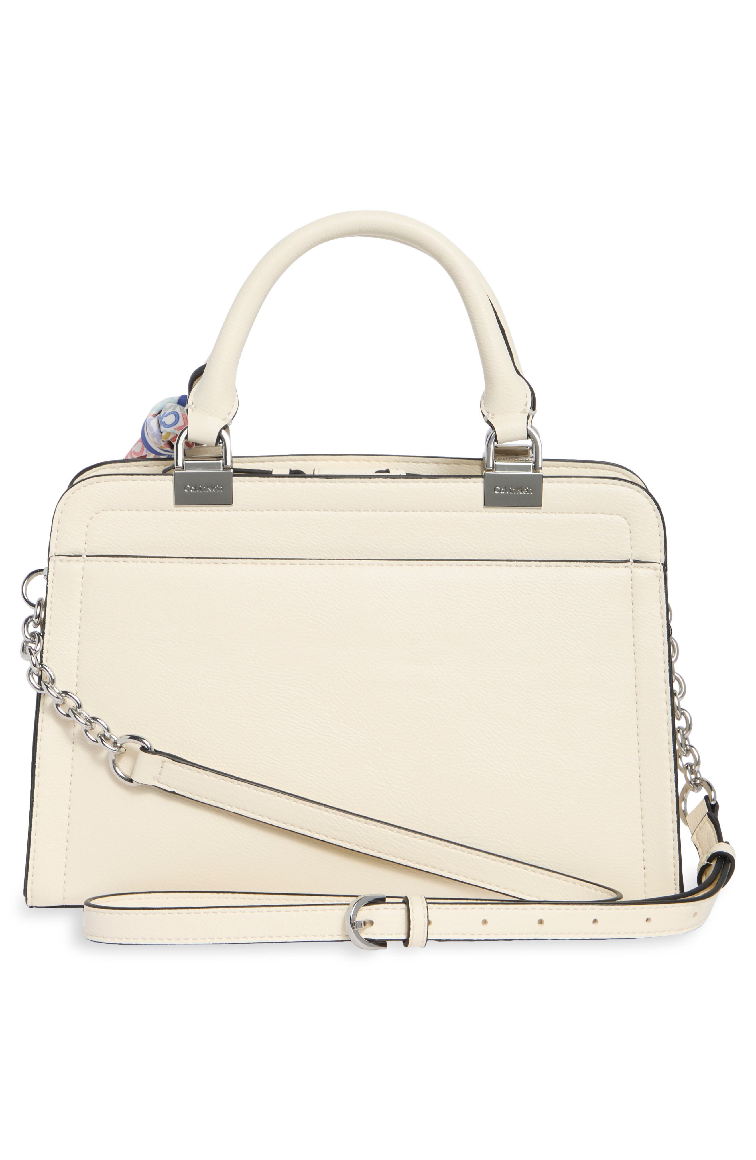 Azalea Satchel, Alternate, color, WHITE