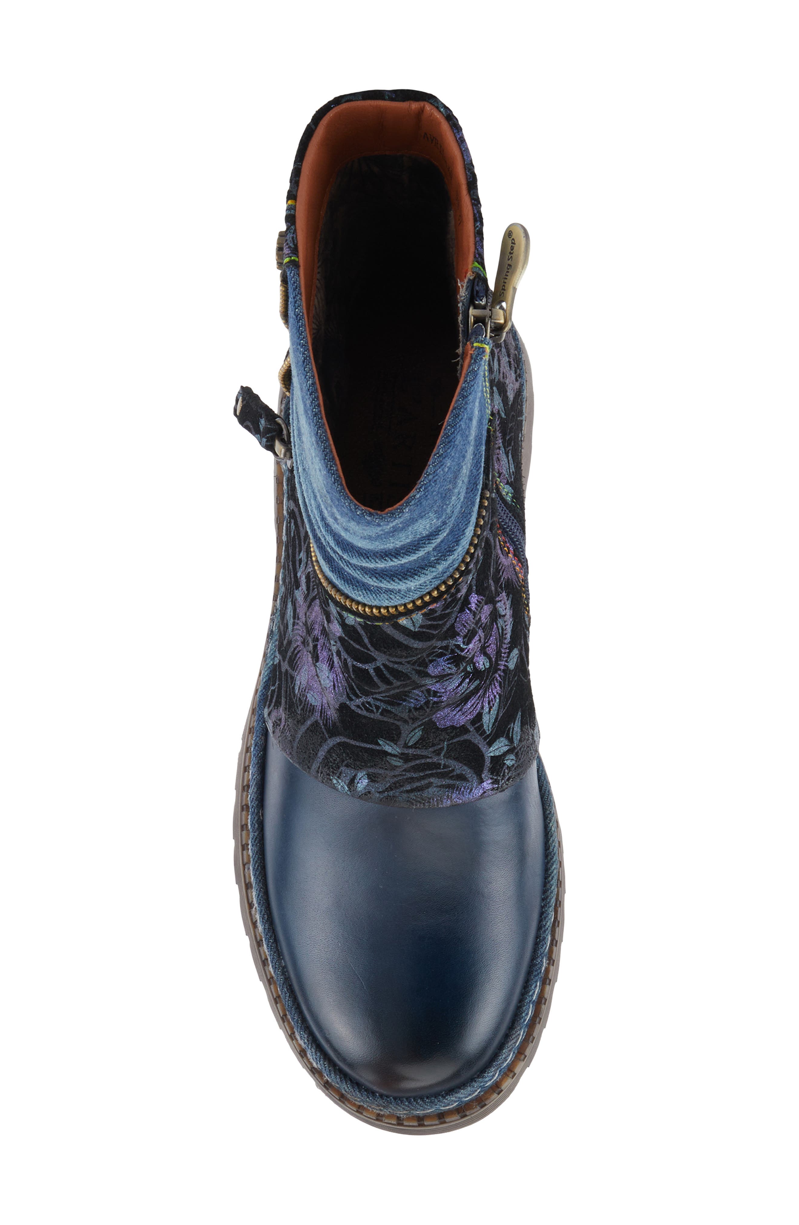 Avrilrose Platform Bootie, Alternate, color, NAVY MULTI