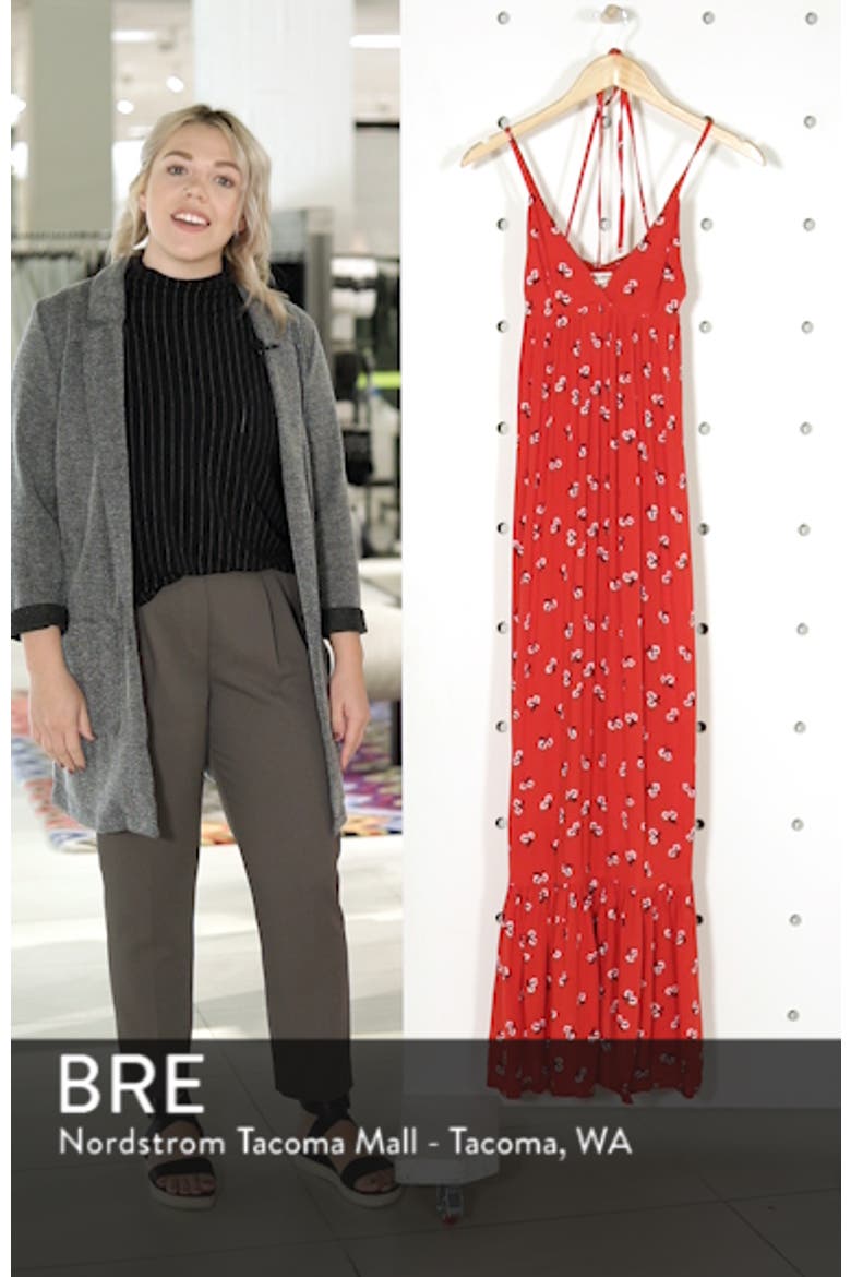 Flamed Out Print Maxi Dress video