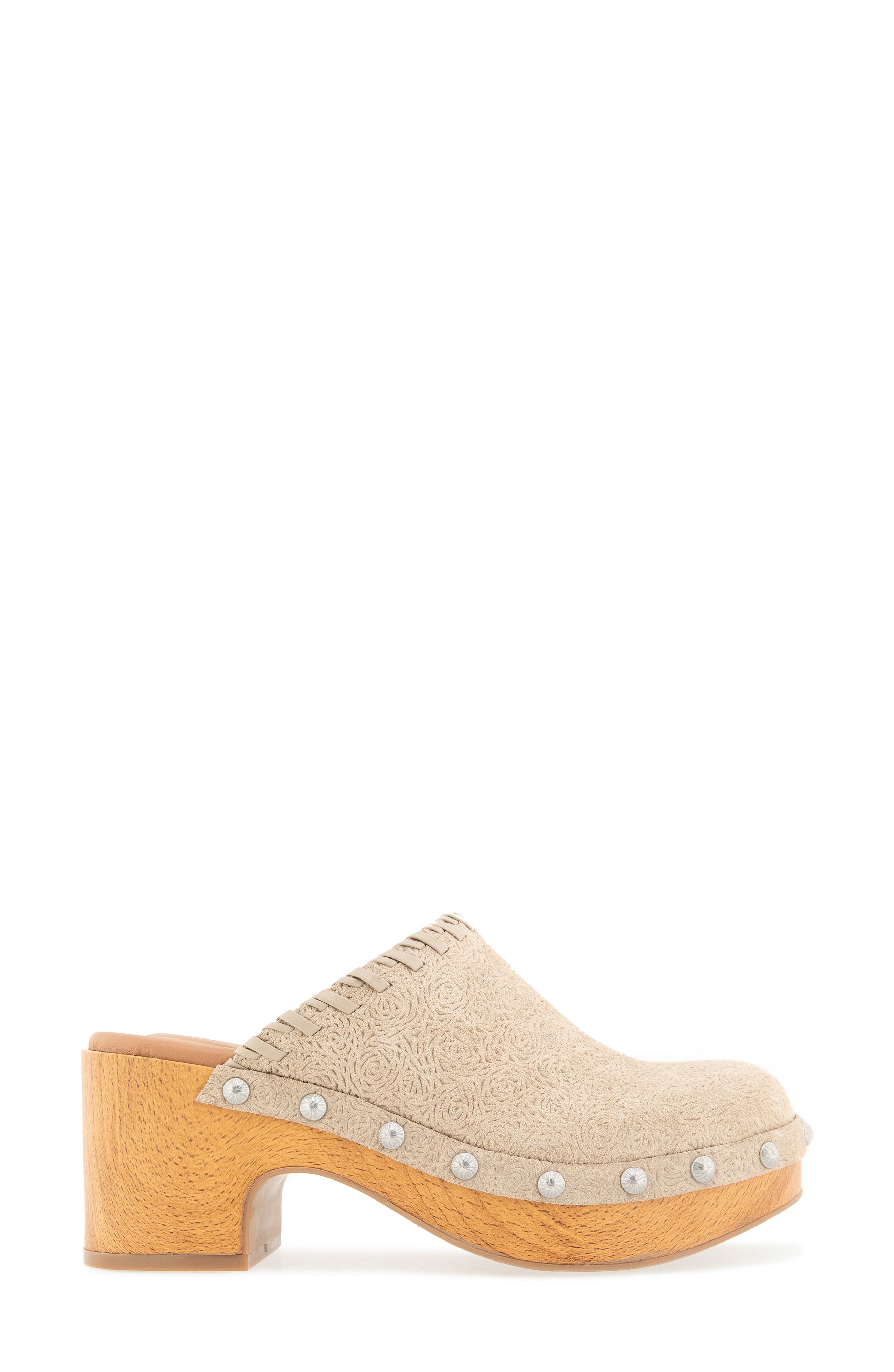 Daphine Clog, Alternate, color, WARM SAND SUEDE