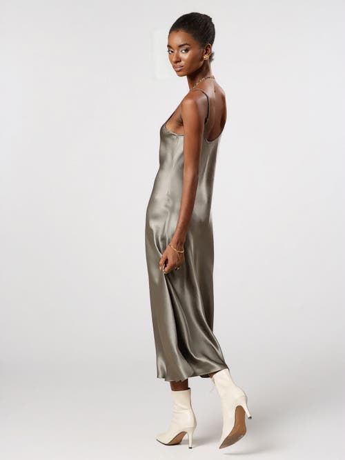Silksilky Mulberry Silk Spaghetti Strap Long Nightgown