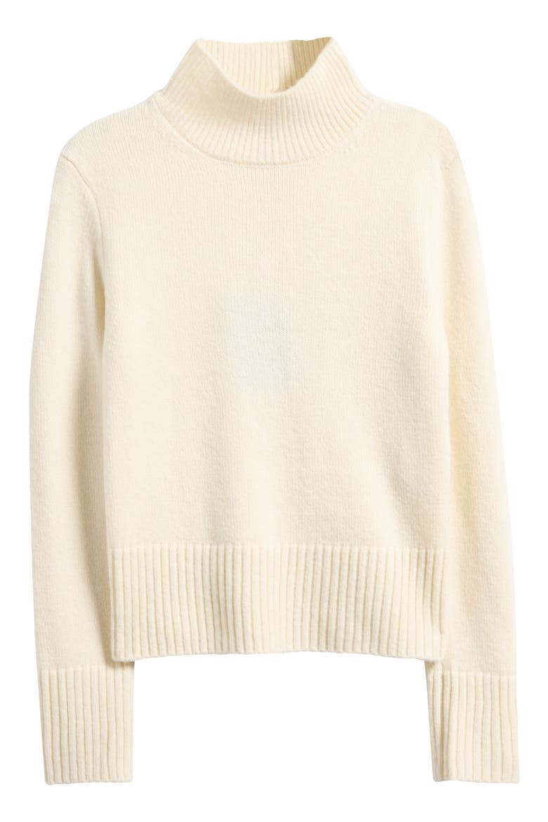 Skye Merino Wool Turtleneck Sweater, Alternate, color, CREAM