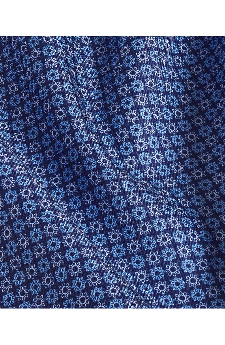 David Donahue Slim Fit Floral Medallion Twill Dress Shirt, Alternate, color, 