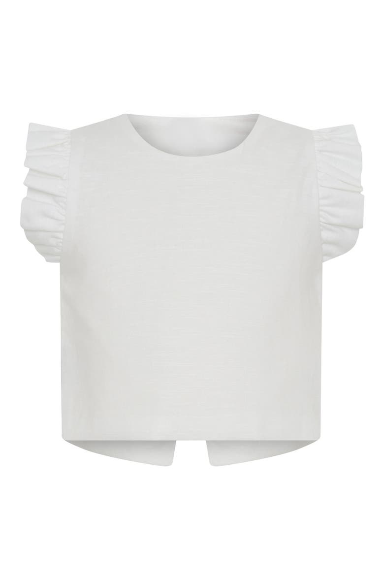 Crossover Back Top, Main, color, WHITE
