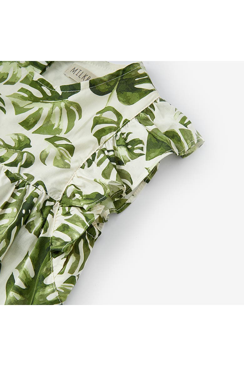 Ruffle Dress, Alternate, color, Island Leaf