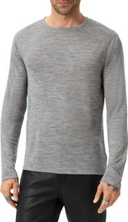 John Varvatos Clemente Lyocell & Wool Long Sleeve T-Shirt