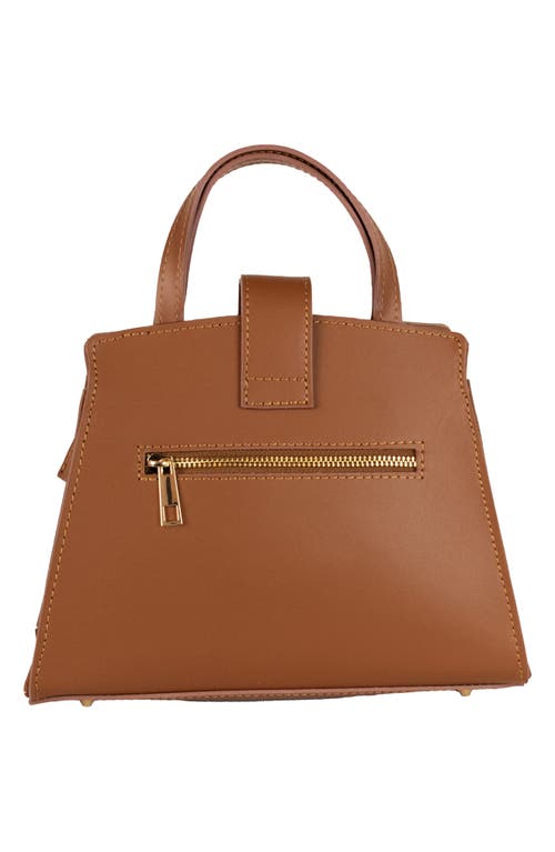 Persaman New York Structured Tote Bag In Saddle