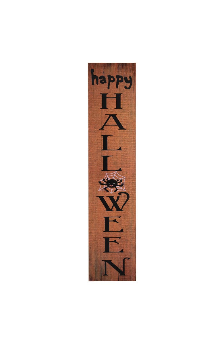 Northlight Happy Halloween Wooden Board Porch Sign Decoration - 36", Main, color, Orange