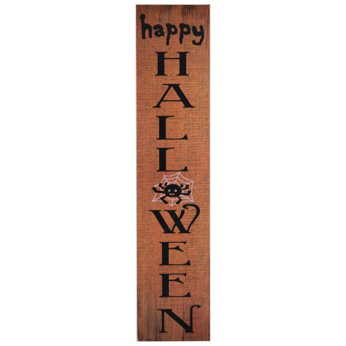 Northlight Happy Halloween Wooden Board Porch Sign Decoration - 36" in Orange 