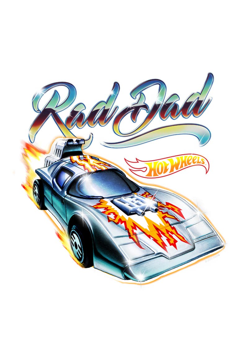 Boy's Hot Wheels Rad Dad  Graphic T-Shirt, Alternate, color, White